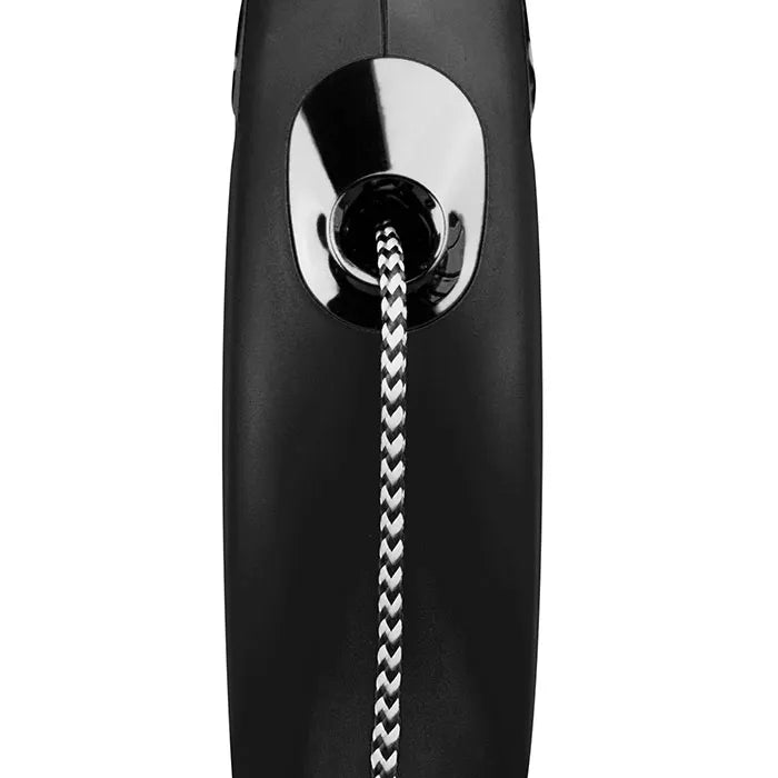Flexi Classic Retractable Dog Lead Black - 8m