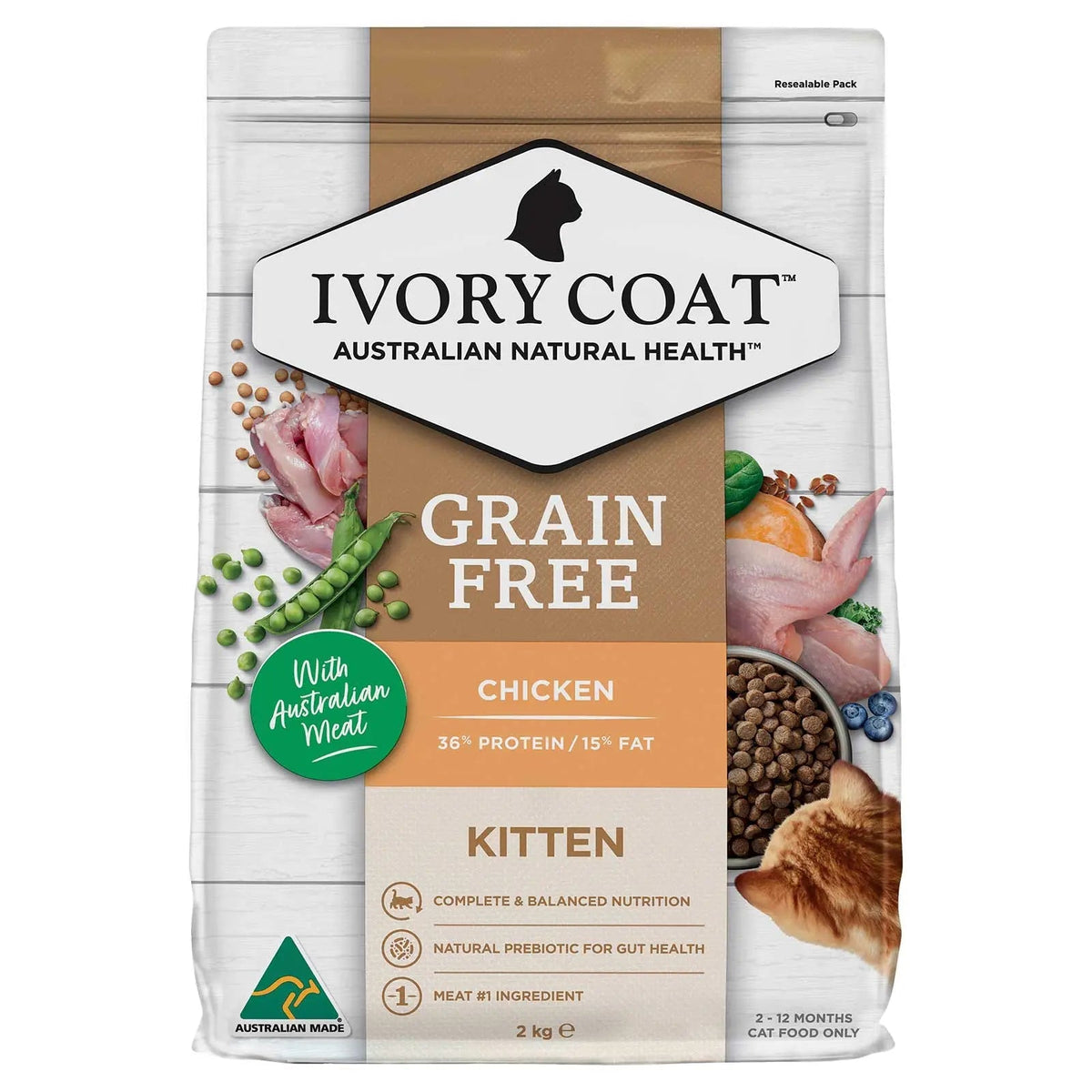 Ivory Coat kitten-chicken product packaging