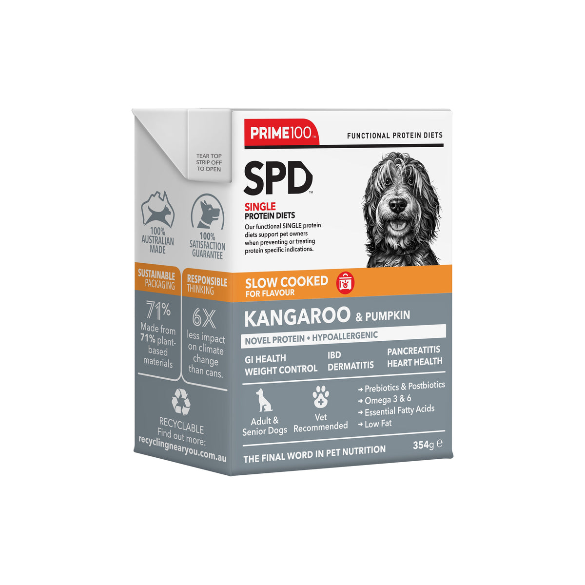 Prime100 slow-kangaroo-354g product packaging