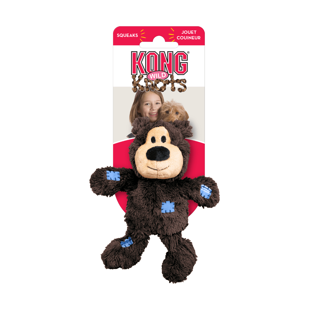 Kong Wild Knot Bear Plush Dog Toy