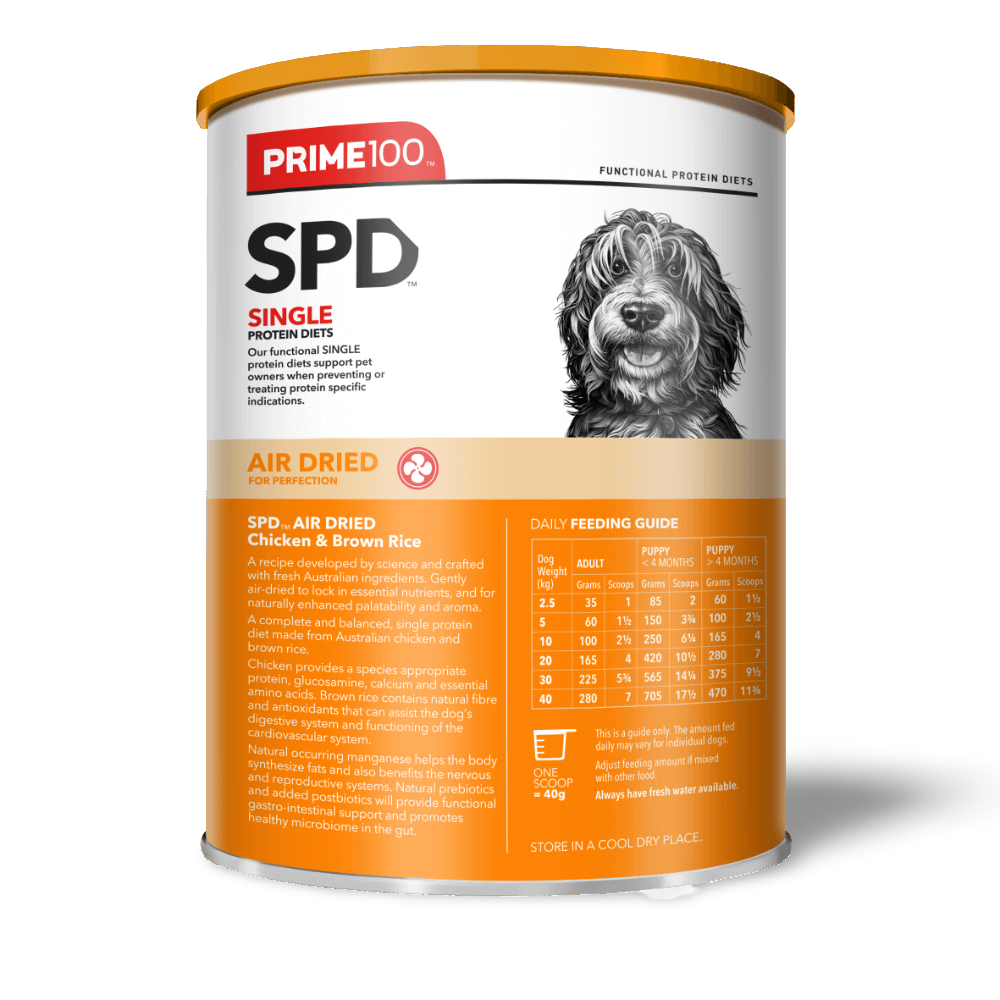 Prime100 SPD Air Dried Chicken & Brown Rice All Ages Dog Food