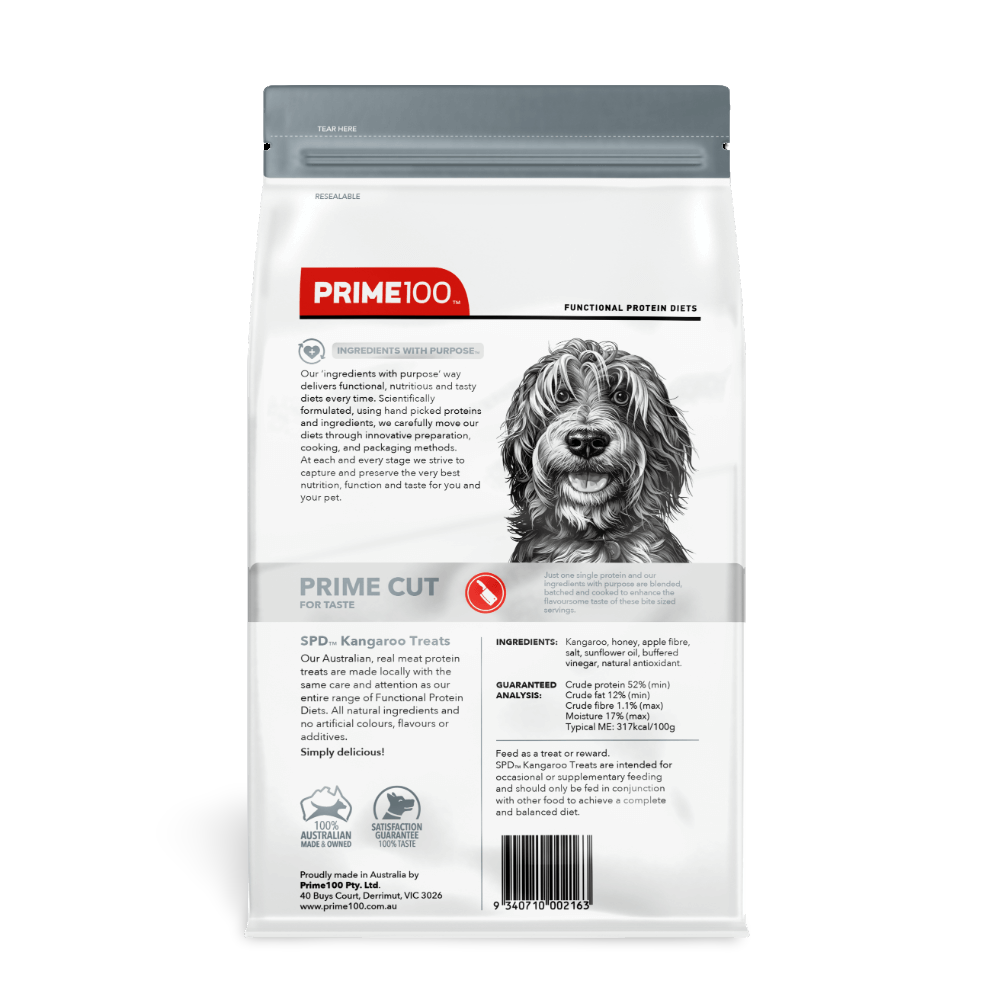 Prime100 SPD Prime Cut Kangaroo Dog Treats 100g